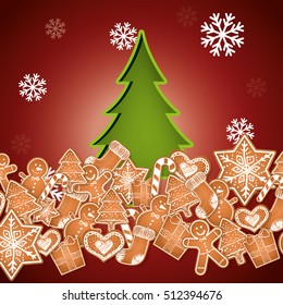 Merry christmas card icon vector illustration graphic design