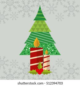 Merry christmas card icon vector illustration graphic design