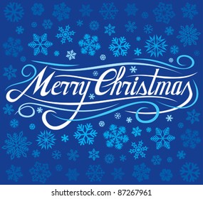merry christmas card illustration 