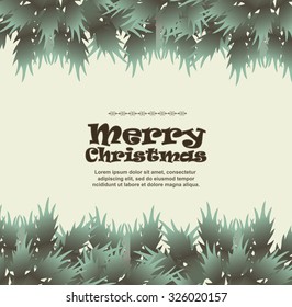 Merry Christmas card illustration, Vector design EPS 10