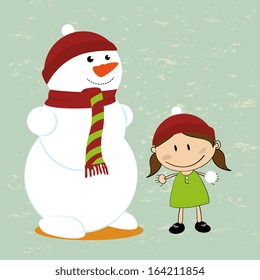 Merry Christmas card over blue background vector illustration