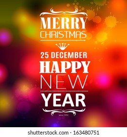 Merry Christmas card with place for your text. You can replace with your own text