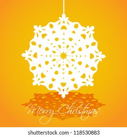 merry christmas card snowflake 1. ?asily editable card for your text