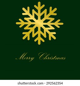 Merry Christmas card and snowflake decoration background. Vector illustration Eps 10.