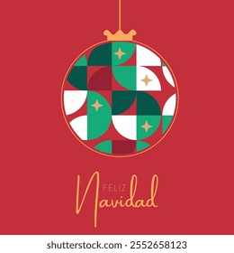 Cartão de Feliz Natal em espanhol