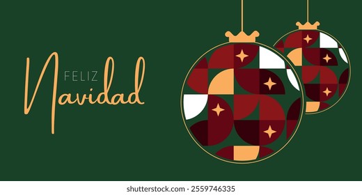 Merry christmas card in spanish means "feliz navidad" 