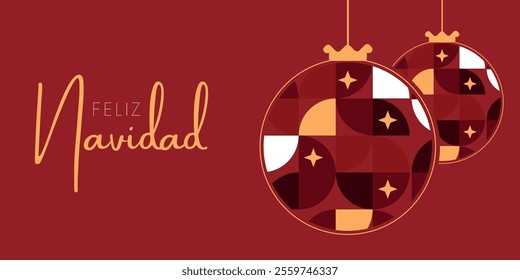 Merry christmas card in spanish means "feliz navidad" 