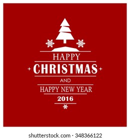 Merry Christmas card, stylized Christmas tree on decorative background. Design elements for holiday cards. web banner. vector Greeting Card illustration
