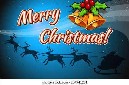 A Merry Christmas card template