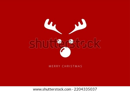 Merry Christmas. Card template. Vector illustration