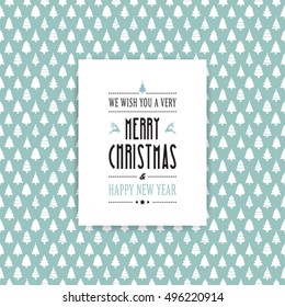 merry christmas card tree background