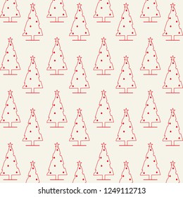 merry christmas card with  christmas trees.