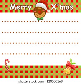 Merry christmas card vector