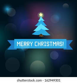 Merry Christmas card in vector
