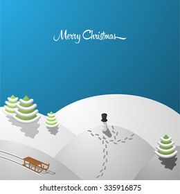 merry christmas card vector