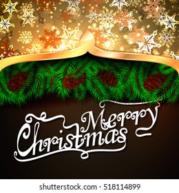 merry christmas card. Vector