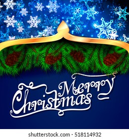 merry christmas card. Vector