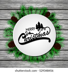 merry christmas card. Vector