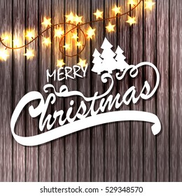 merry christmas card. Vector