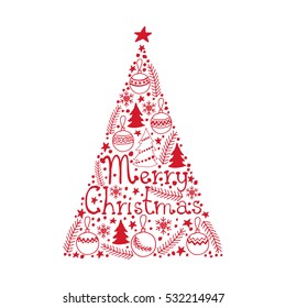  Merry Christmas card vector