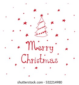  Merry Christmas card vector