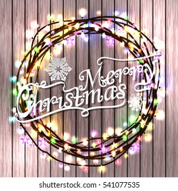 merry christmas card. Vector