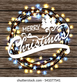 merry christmas card. Vector