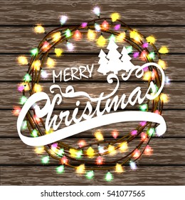 merry christmas card. Vector