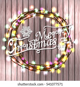 merry christmas card. Vector