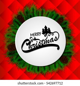 merry christmas card. Vector