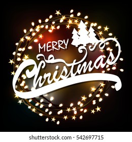 merry christmas card. Vector