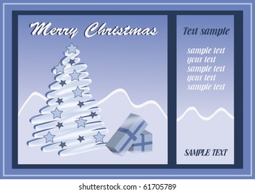 Merry Christmas card vector