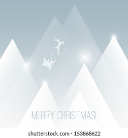 Merry Christmas Card | Vector Background Illustration