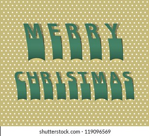 Merry christmas card. Vector illustration.