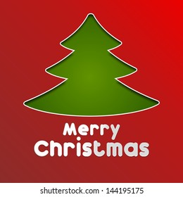 Merry christmas card vector illustration