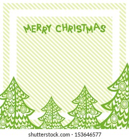 Merry christmas card vector illustration