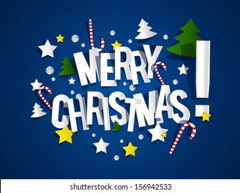 Merry Christmas Card vector illustration