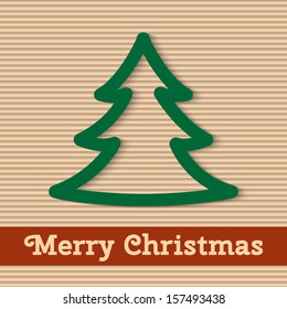 Merry Christmas card. Vector illustration.