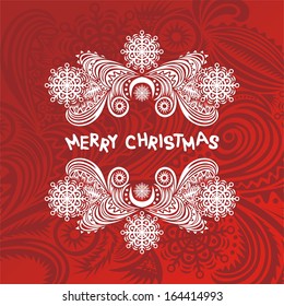 Merry christmas card vector illustration
