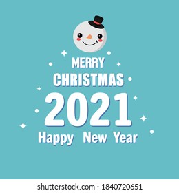 Merry Christmas card. Vector Illustration