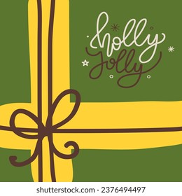 Merry Christmas card. Vector illustration. Gifts background makes Christmas card enchanting and magical Merry Christmas cards are tradition that never goes out style Happy holidays bring holly jolly