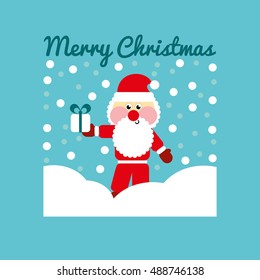 Merry Christmas card. Vector Illustration

