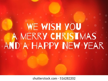 Merry christmas card. Vector illustration. Happy new year