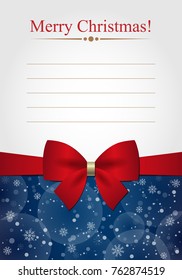Merry Christmas Card. Vector Illustration. Holiday Decorative Design for Cards, Invitations, Vouchers, Recipes, Greetings, Celebrations.
