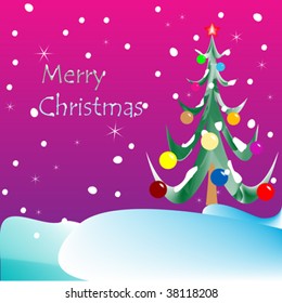 merry christmas card, vector n art illustration, more drawings in my gallery