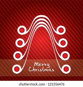 Merry Christmas  card and website banner with abstract background