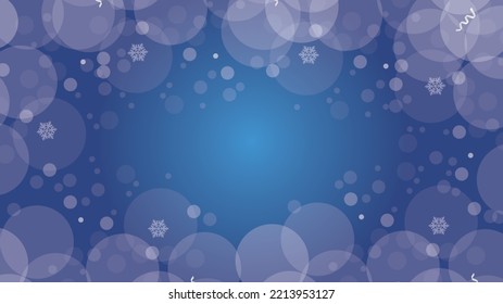 Merry Christmas Card.Christmas And New Year Text On Blue Xmas Background With Snow Snowflake.Typography For Christmas And Winter Holiday Greeting Card.invitation,postcard,web,Vector Illustration EPS10