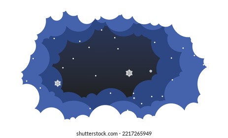 Merry Christmas card.Christmas and New Year Text on blue Xmas background with snow snowflake.Typography for Christmas and winter holiday greeting card.invitation,postcard,web,Vector Illustration EPS10