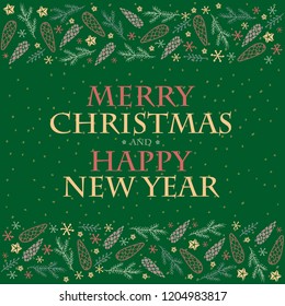 Merry Christmas card.Merry Christmas background. Christmas background. Vector illustration
