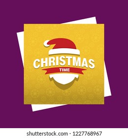 Merry Christmas cards with creative design vector